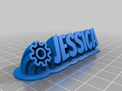Jessica Desk Name Plate