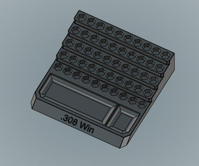 .308 Win Bleacher Block Reloading Tray