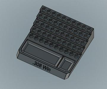 .308 Win Bleacher Block Reloading Tray