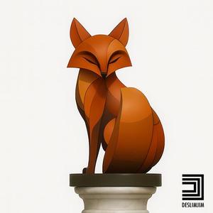 SCULPTURE RED FOX