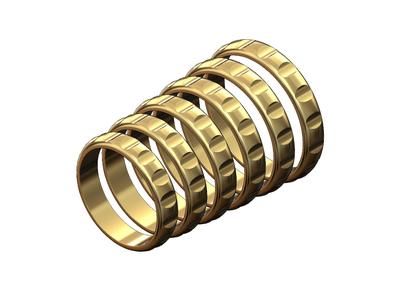 Groove pattern band 3D print model