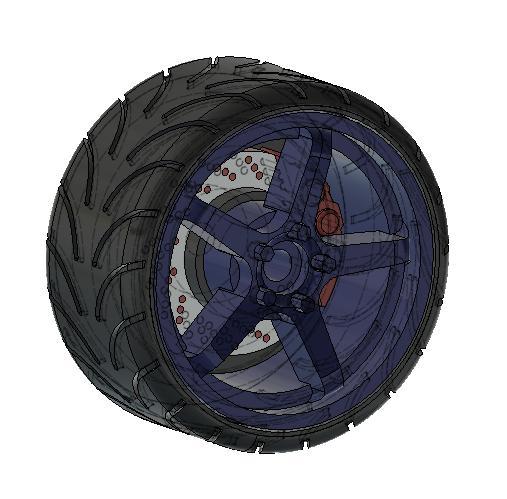 Miniscale Wheel Advan 5 Bars