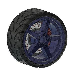 Miniscale Wheel Advan 5 Bars