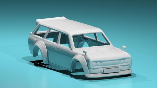 Hotwheels Datsun 510 Wide Bodykit