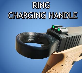 GLOCK CHARGING HANDLE RING  BACKPLATE