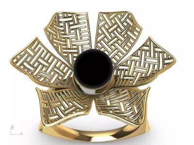 modern shank jali ring stl verified