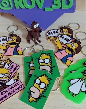 Simpsons keychain x5