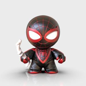 Chibi Miles SPIDER-MAN STL Files - Marvel - Cute - 3d Printing