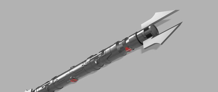 Darth Vindican Sith double bladed lightsaber
