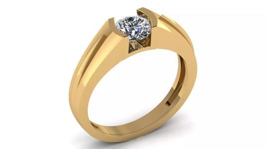 Ring Model - Diamond Ring Printable Model