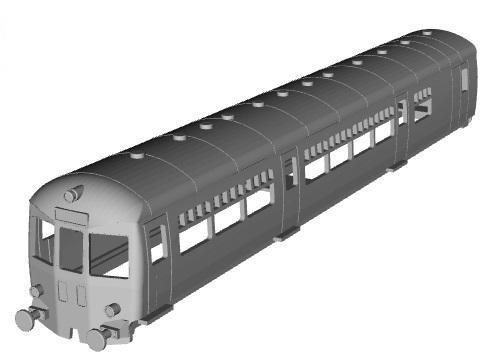 British Railways C109 motor coach 1/148 scale