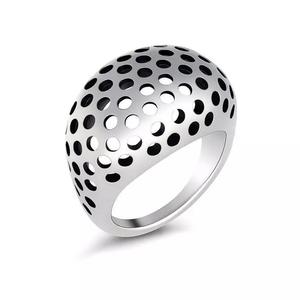 Domed holey ring
