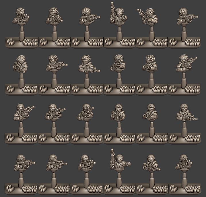 FLI Rifleman Split-Core Base Pack (6mm Real Scale)