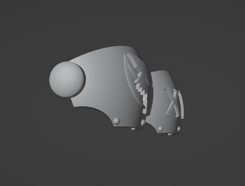 MOON WOLF TARTAR SHOULDER PAD