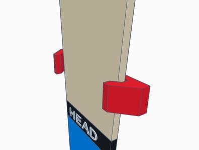 Wall mount ski rack