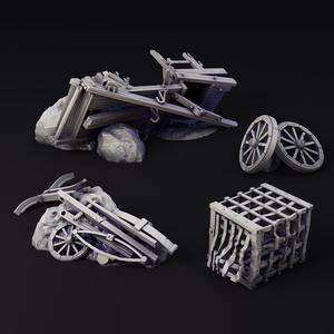Wagon Wreckage | TTRPG Scatter Scenery