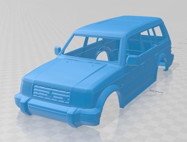 Mitsubishi Pajero Montero Wagon 1991 Printable Body Car