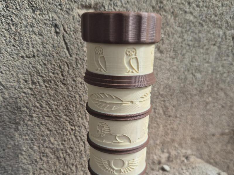 Egyptian Scroll Tube