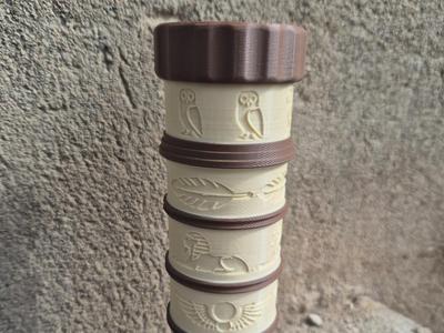 Egyptian Scroll Tube