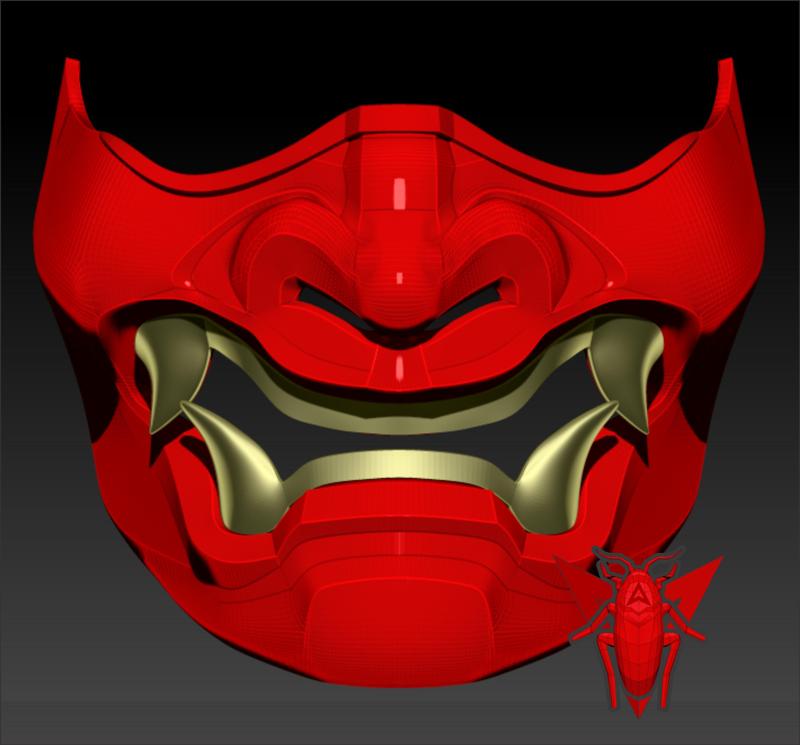 Mempo Samurai Mask / Hannya / Oni Mask