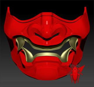 Mempo Samurai Mask / Hannya / Oni Mask