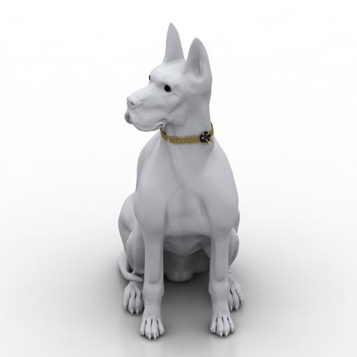 Figurine Dog 3d Model