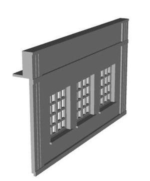 straight shop top floor module 1/76 scale