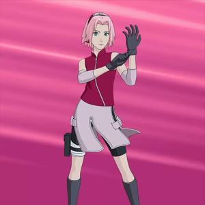 Sakura from Naruto Low Poly