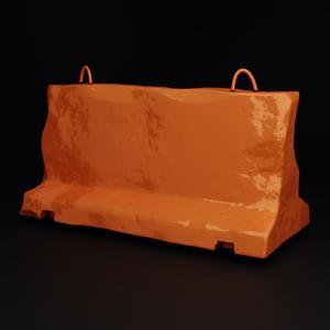 Concrete Road Block - Modern Barrier (1/35, 1/43, 1/72)