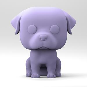A dog in a Funko POP style. Rottweiler