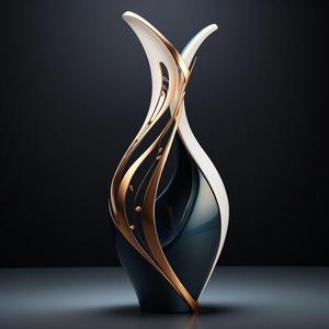 Modern 3D Printable Vase – Stylish Minimalist Home Décor