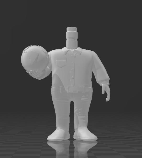 FUNKO POP MAN WITH EARTH GLOBE