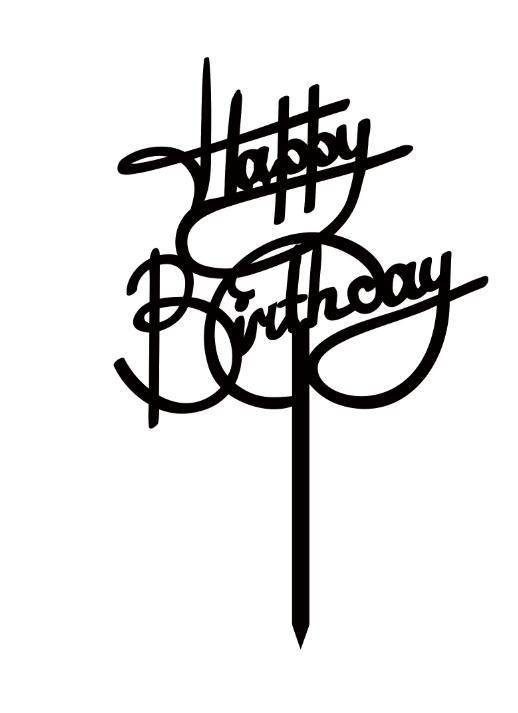 Happy Birthday Cake Topper