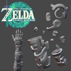 Cosplay Link Archaic Tunic Legend of Zelda Tears of Kingom Ring PACK