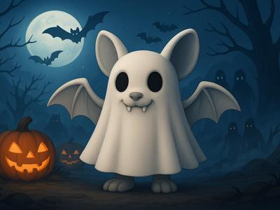 Ghost Bat Halloween