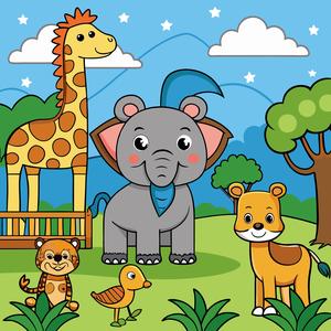 Animals cartoon illustration