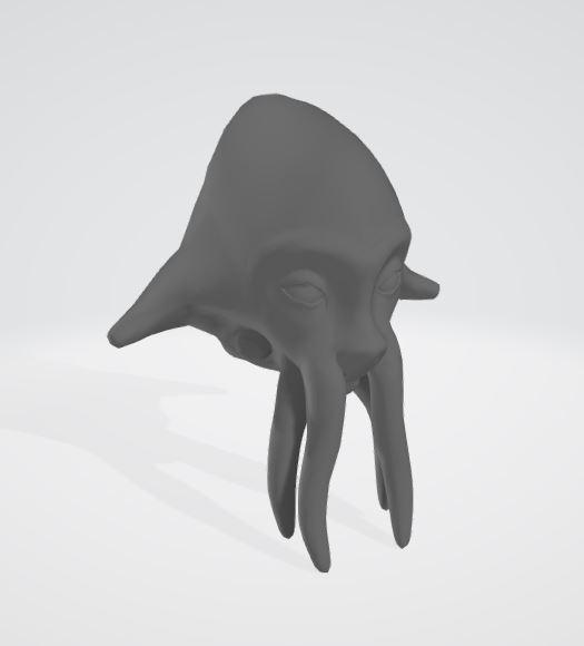 Squid Alien Head