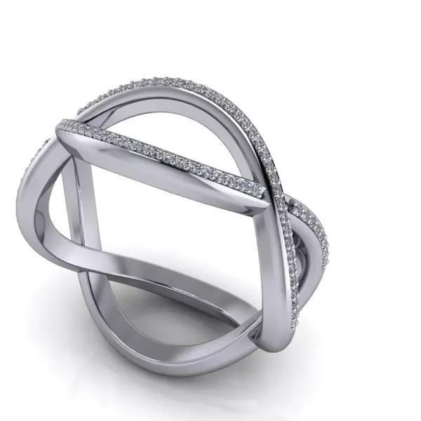 Diamond Infinity Eternity Fashion Ring