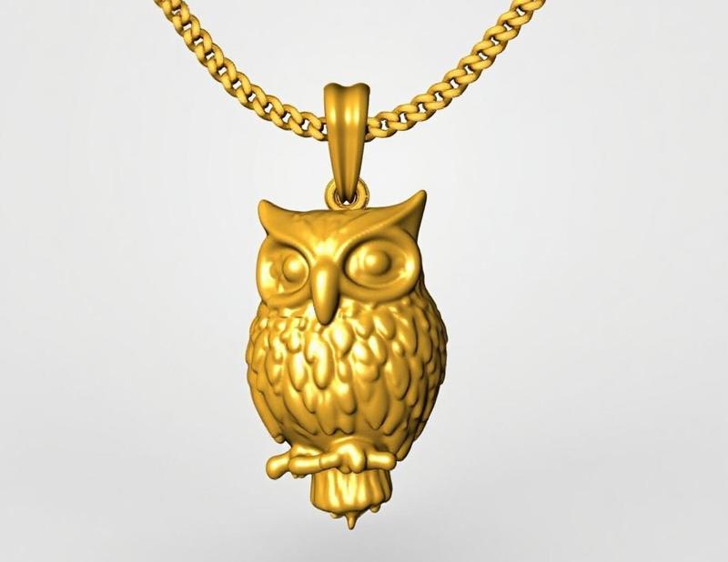 owl pendant charm