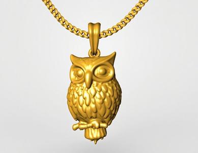 owl pendant charm