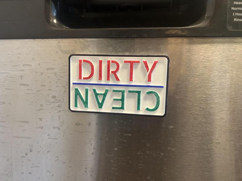 Dishwasher Clean/Dirty Sign