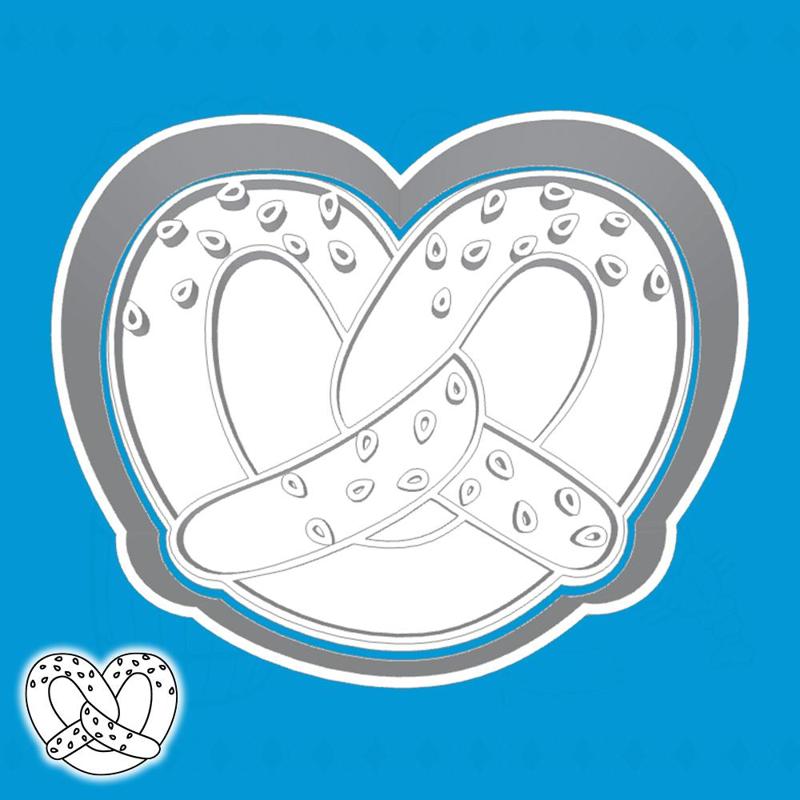 Oktoberfest cookie cutters - pretzel (style 2)