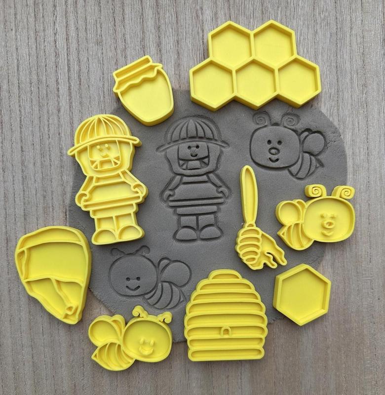 Bee life - shapes play dough