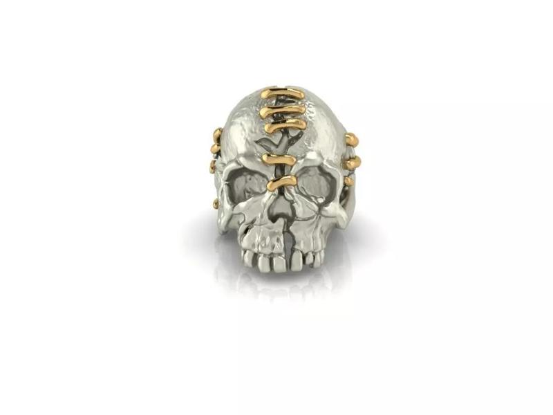 Ring sewn Skull