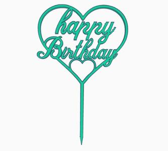 happy birthday topper