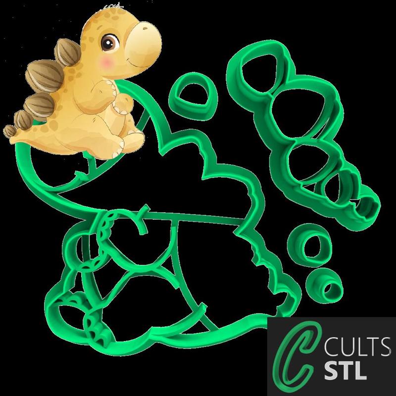 CORTADOR DINOSSAURO BABY 3 - 6cm