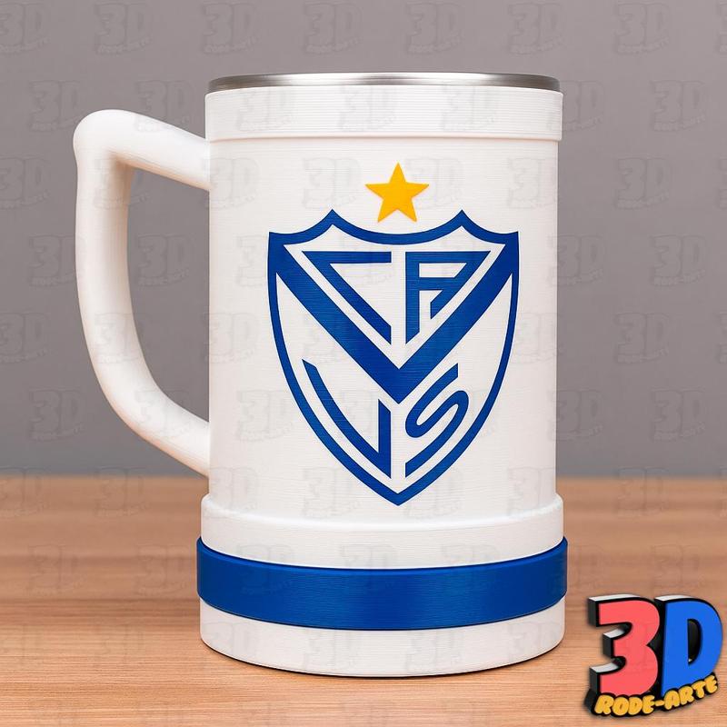 CHOP MUG + STAMP " CLUB ATLETICO VELEZ SARSFIELD ".