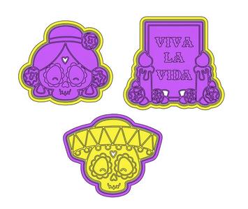 Cookie cutters -Dia de Muertos- (Day of the Dead)