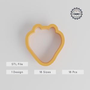 Crocodile Shape Cutter Set, 18 Sizes, Animal & Wildlife Design, Perfect for Cookies, Fondant, Clay