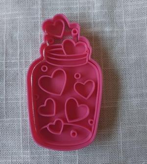 Bottle heart cookie cutter/clay cutter